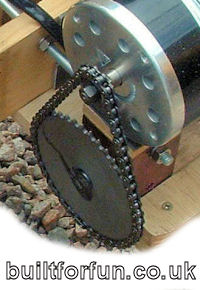 8 mm pitch UK Spec roller chain on MY1020 motor