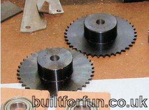 #25 bossed roller chain sprockets