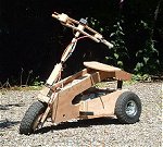 250 Watt electric home build tilting scooter plans