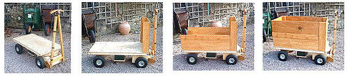 Configurable walls Home Built Electrically Powered Yard or Garden Wagon Plans