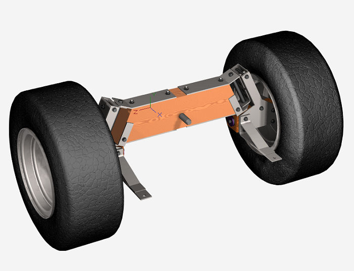 tractor front beam axle