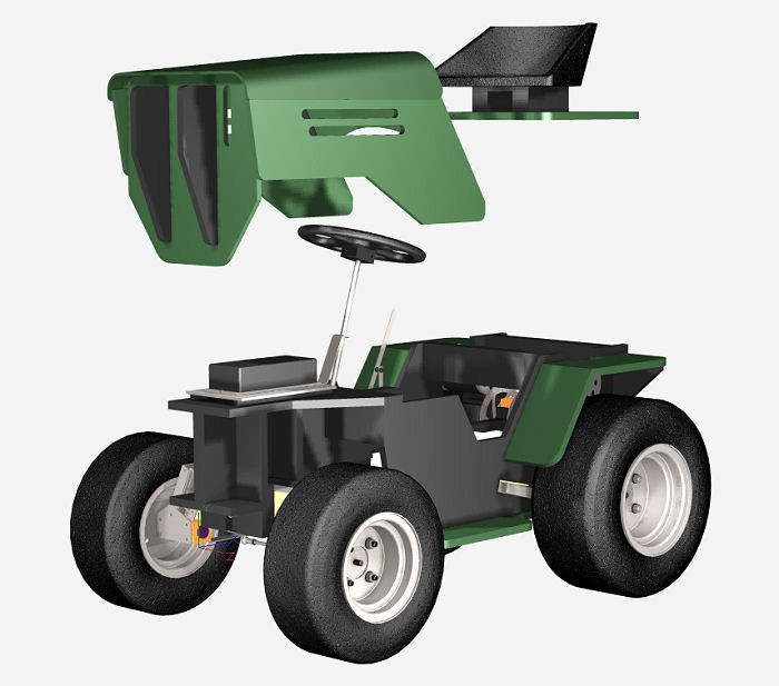 1300W Electric Yard Tractor